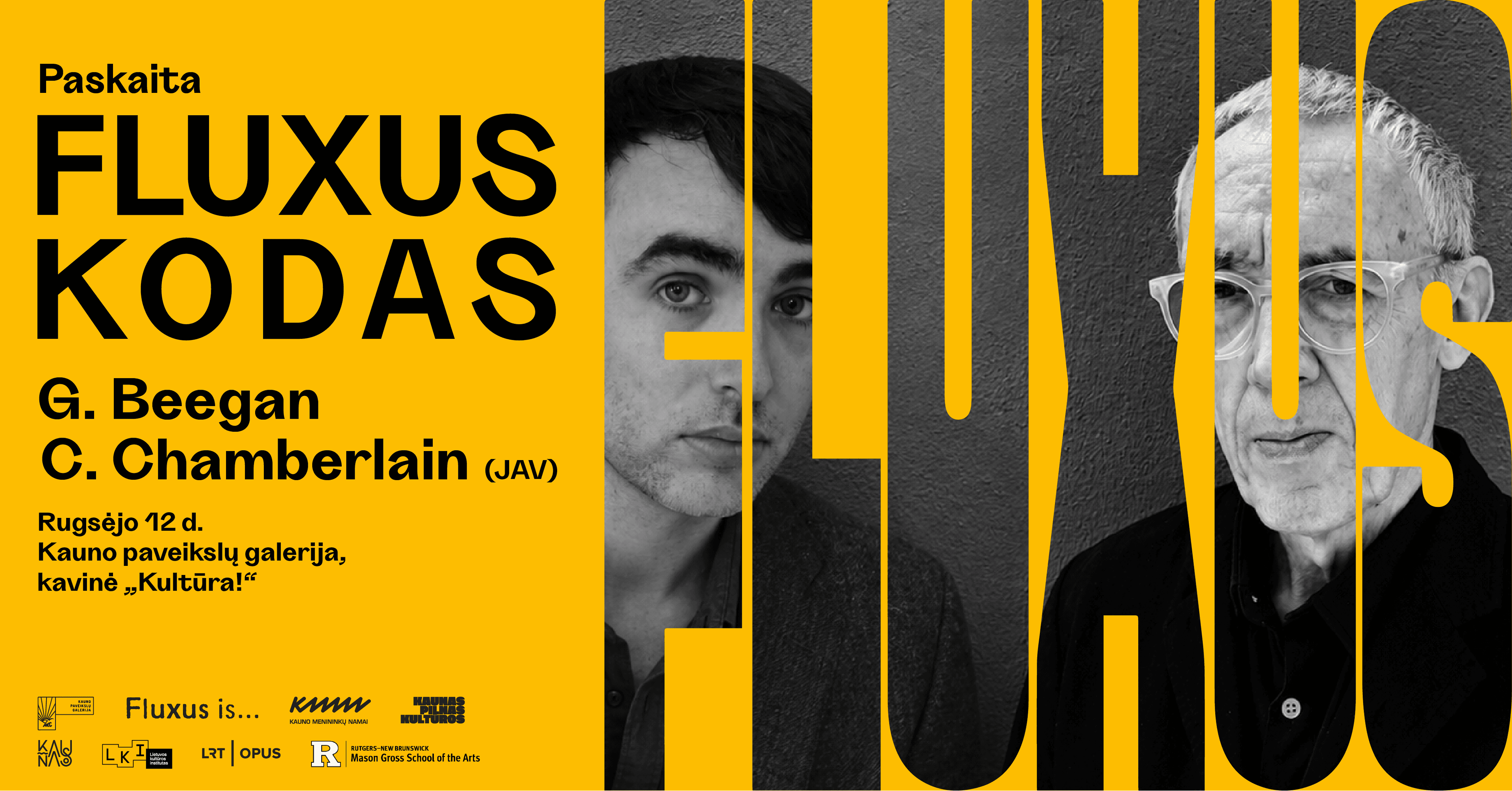 FLUXUS KODAS ✷ Paskaita su G. Beegan ir C. Chamberlain (JAV)
