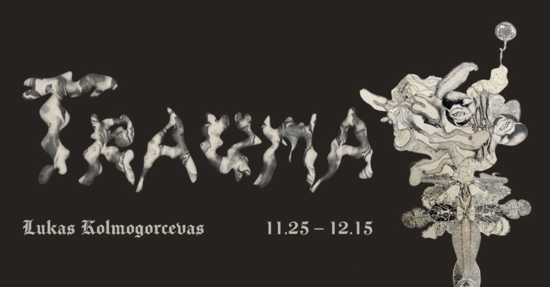 Opening of the exhibition "Trauma" by Lukas Kolmogorcevas 