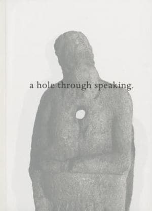Jason Dodge: a Hole Through Speaking