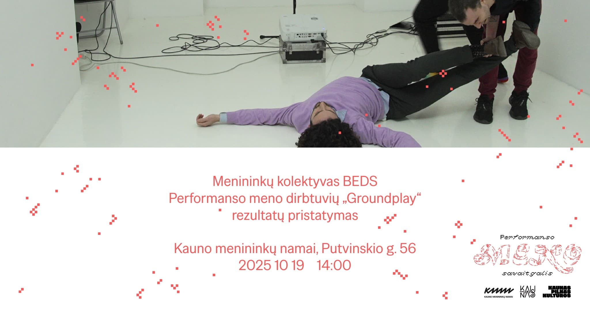 Presentation of the BEDS collective's performance art workshop Groundplay ⑇ Performance Art Weekend