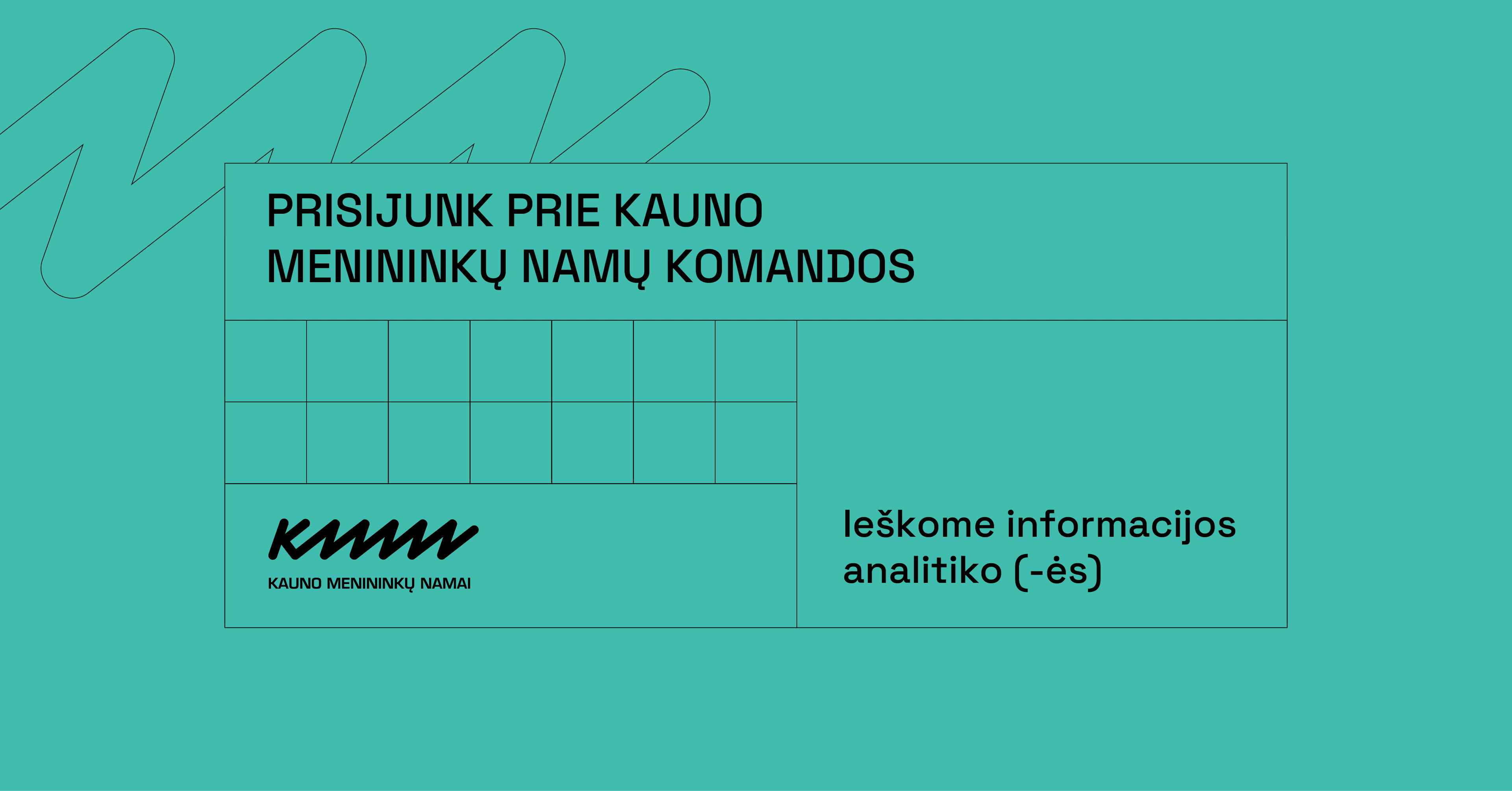 Kviečiame informacijos analitiką (-ę) prisijungti prie Kauno menininkų namų komandos